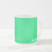 Aurora green color name mattglastasse (VorderseiteRechts)