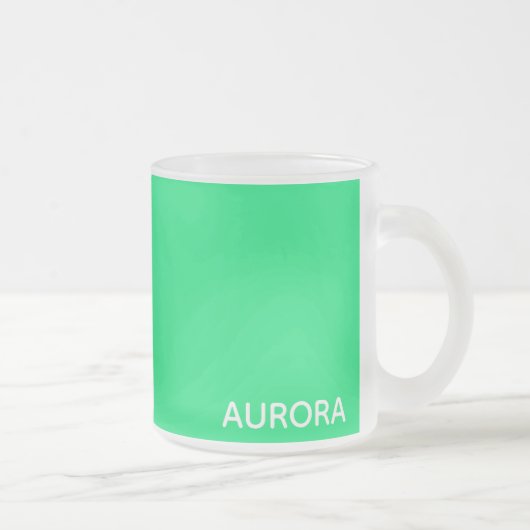 Aurora green color name mattglastasse (Rechts)