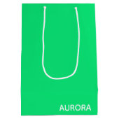 Aurora green color name mittlere geschenktüte (Rückseite)