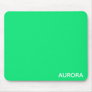 Aurora green color name mousepad
