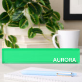 Aurora green color name namensplakette
