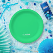 Aurora green color name pappteller (Party)