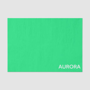 Aurora green color name seidenpapier