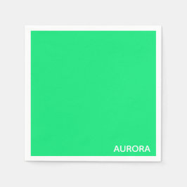 Aurora green color name serviette