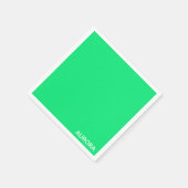 Aurora green color name serviette (Ecke)