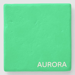Aurora green color name steinuntersetzer