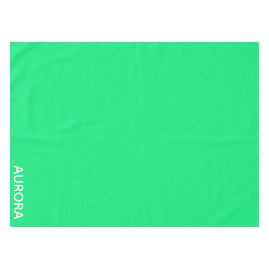 Aurora green color name tischdecke (Vorderseite (Horizontal))