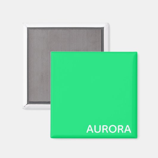 Aurora grüne Farbe Magnet (Vorderseite/Rückseite)