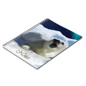 Aurora, Ice Floor & Harprobiell-Wildlife-Notebook Notizblock (Linke Seite)