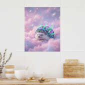 Aurora-Igel-Wolkennebel-Weltraum-Kunst Poster (Küche)