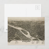 Aurora, Illinois (1882) Postkarte (Vorne/Hinten)