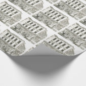 Aurora Illinois Aurora Beacon News 1871 Stone Lith Geschenkpapier (Ecke)