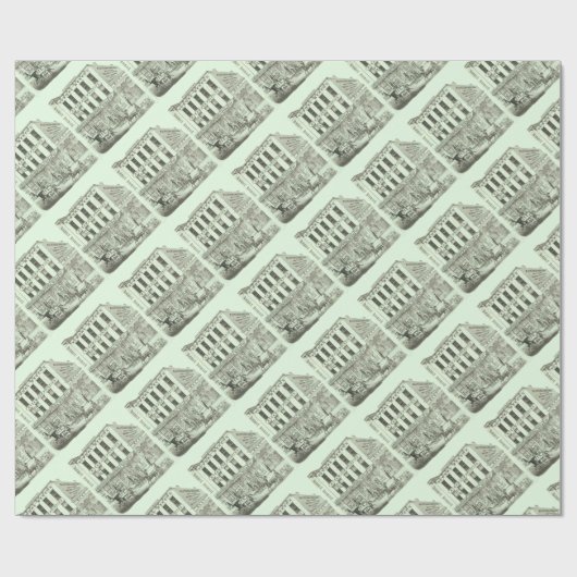 Aurora Illinois Aurora Beacon News 1871 Stone Lith Geschenkpapier (Flach)