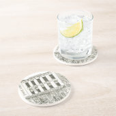 Aurora Illinois Aurora Beacon News 1871 Stone Lith Getränkeuntersetzer (Seite)