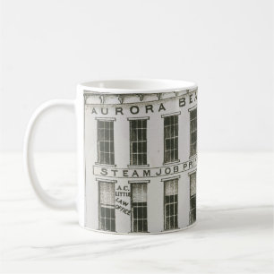 Aurora Illinois Aurora Beacon News 1871 Stone Lith Kaffeetasse