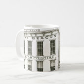 Aurora Illinois Aurora Beacon News 1871 Stone Lith Kaffeetasse (Vorderseite Links)
