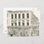 Aurora Illinois Aurora Beacon News 1871 Stone Lith Postkarte (Vorne/Hinten)