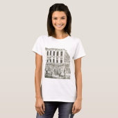 Aurora Illinois Aurora Beacon News 1871 Stone Lith T-Shirt (Vorne ganz)