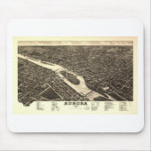 Aurora, Illinois im Jahre 1882 Mousepad (Vorne)