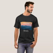 Aurora Illinois Mountain sunset hometown T-Shirt (Vorne ganz)