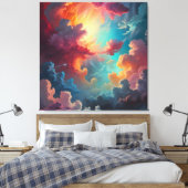 Aurora in den Wolken Leinwanddruck (Insitu (Schlafzimmer))