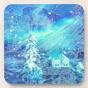 Aurora in Tälern Getränkeuntersetzer