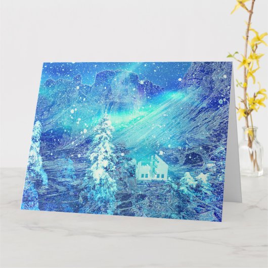 Aurora in Tälern Karte (Gelbe Blume)