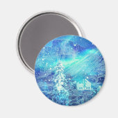 Aurora in Tälern Magnet (Vorderseite/Rückseite)