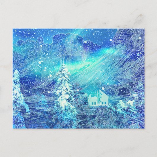 Aurora in Tälern Postkarte (Vorderseite)