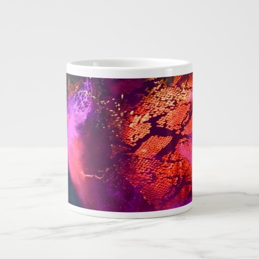 Aurora-Inspired Luxury Art Jumbo-Tasse (Vorderseite)