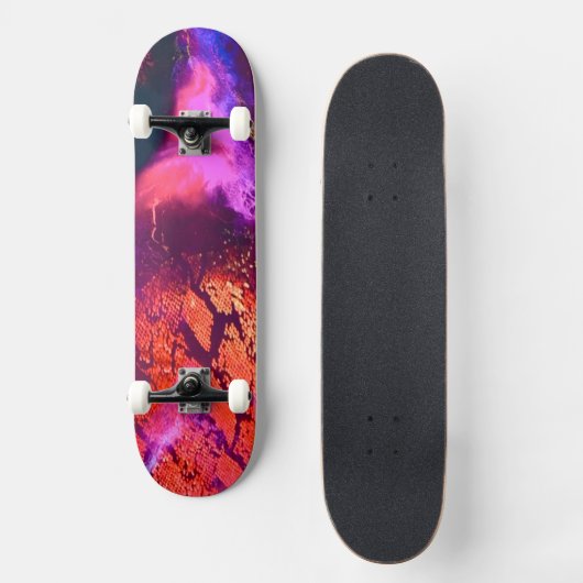 Aurora-Inspired Luxury Art Skateboard (Vorderseite)