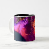 Aurora-Inspired Luxury Art Zweifarbige Tasse (Vorderseite Links)