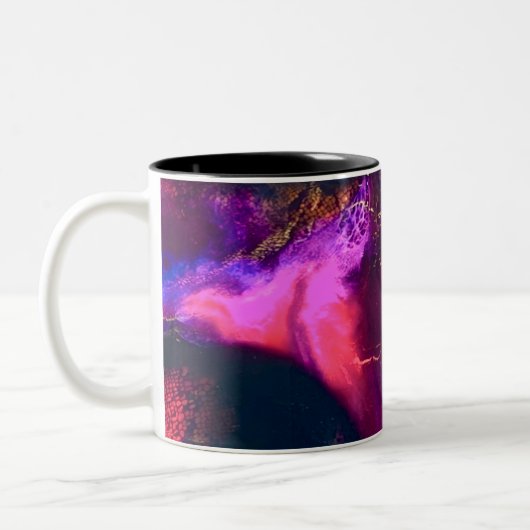 Aurora-Inspired Luxury Art Zweifarbige Tasse (Links)