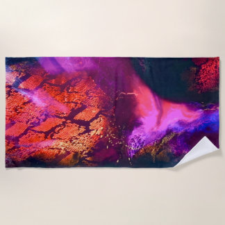 Aurora-inspiriertes Luxus-Kunst-Strandtuch Strandtuch