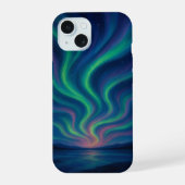 Aurora iPhone Case - elegant & Atemberaubend iPhone 15 Hülle (Rückseite)