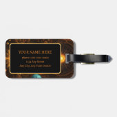 Aurora-Klage Gepäckanhänger (Rückseite horizontal)