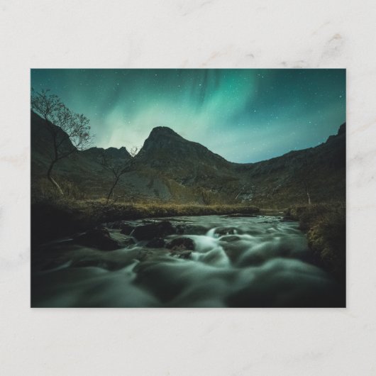 Aurora Landscape Feiertagspostkarte (Vorderseite)