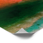 Aurora Landschaft Inspiration Typografie Zitat Poster (Ecke)