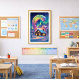 Aurora Letter C Poster | Nordlichter Kunstposter
