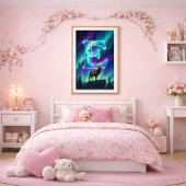 Aurora Letter E Poster | Nordlichter Kunstprint