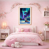 Aurora Letter F Poster | Nordlichter Kunstprint