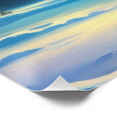 Aurora Letter F Poster | Northern Lights Art Print (Ecke)