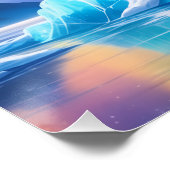 Aurora Letter G Poster | Nordlichter Kunstprint (Ecke)