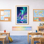 Aurora Letter I Poster | Nordlicht Kunstposter