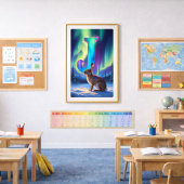 Aurora Letter J Poster | Kunstwerk der Nordlichter