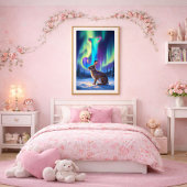 Aurora Letter J Poster | Kunstwerk der Nordlichter