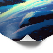 Aurora Letter O Poster | Kunst der Nordlichter (Ecke)