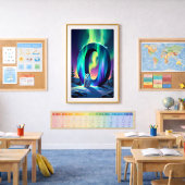 Aurora Letter O Poster | Kunst der Nordlichter