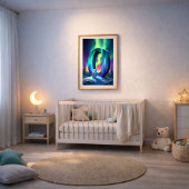 Aurora Letter O Poster | Kunst der Nordlichter