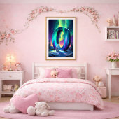 Aurora Letter O Poster | Kunst der Nordlichter